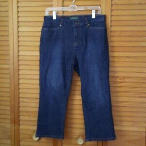 LRL Lauren Jeans Ralph Lauren Classic Mid Calf Denim Jeans Size 6